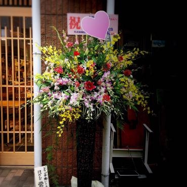 オープン祝いにスタンド生花｜「松花園」　（兵庫県神戸市須磨区の花キューピット加盟店 花屋）のブログ